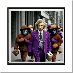 Willy Wonka Walking among us Posters and Art